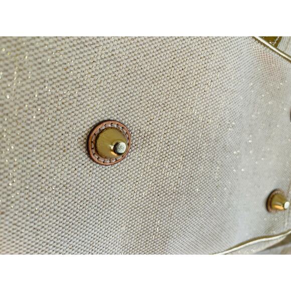 NWT Coach 10737 Legacy Soho Canvas Cream/Gold Python Satchelt Tote Bag Satchel - Picture 11 of 12